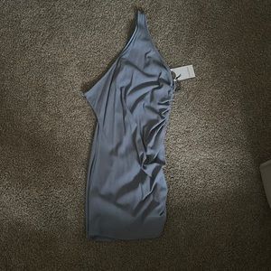 Privacy please one shoulder dress